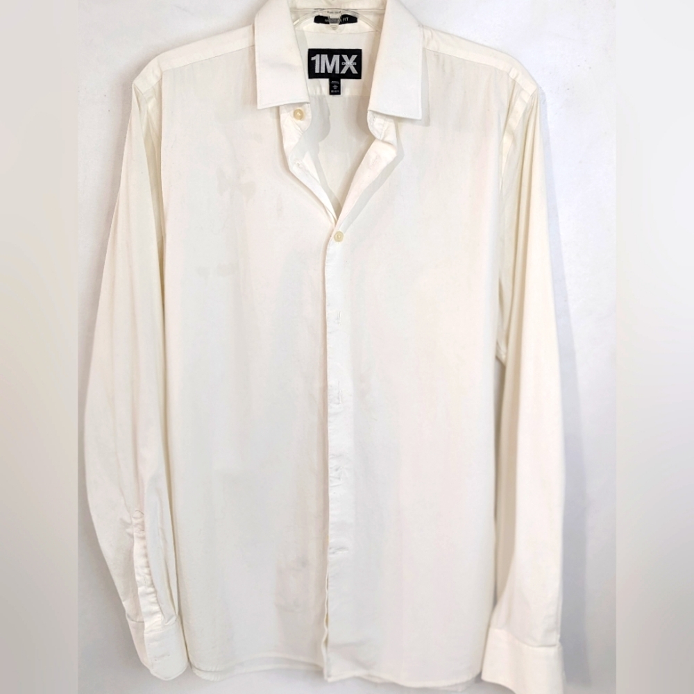 1MX Express Modern Fit Button Up Men's 15-15 1/2